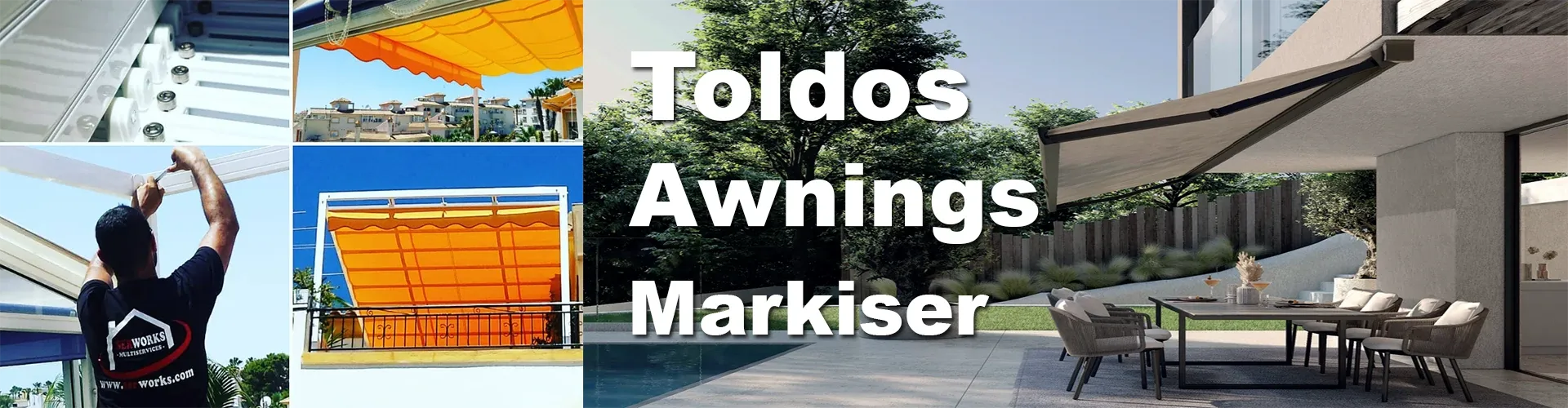 Instalación de pérgola a medida en Torrevieja por Serworks, especialistas en toldos de todo tipo